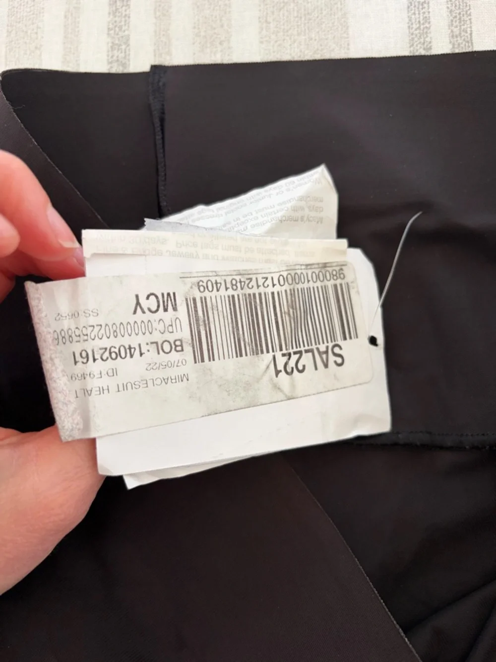 Miraclesuit Comfy Curves Firm Control Waistline Bike Pant Black Size Large